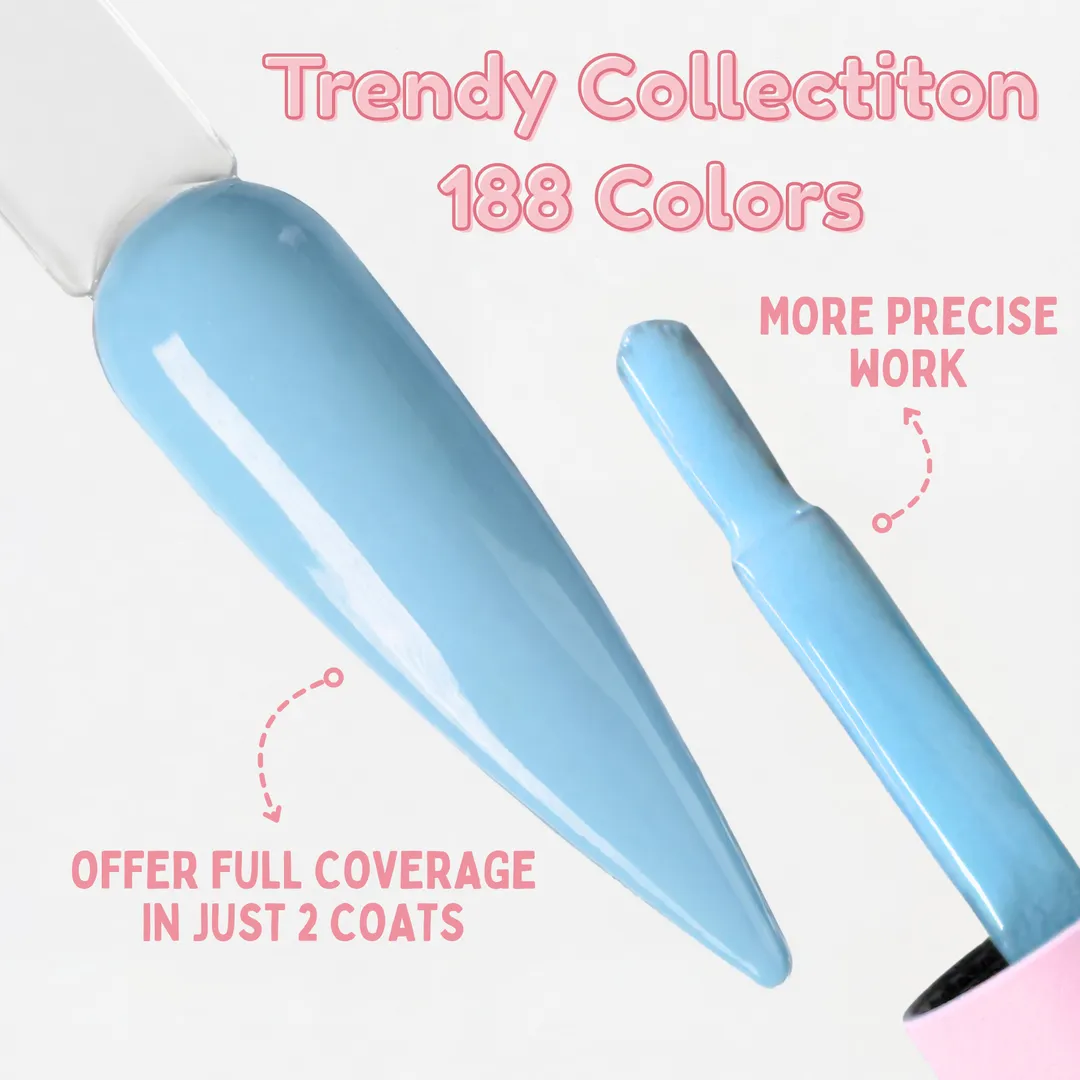 Trendy Nail Collection - 188 Colors - Cllam Supply