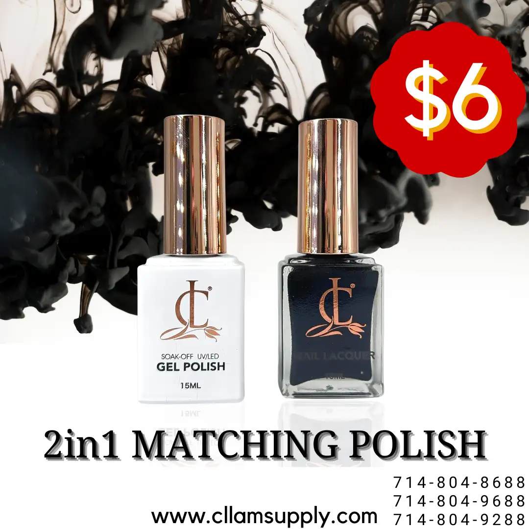 2in1 MATCHING GEL & LACQUER | BLACK