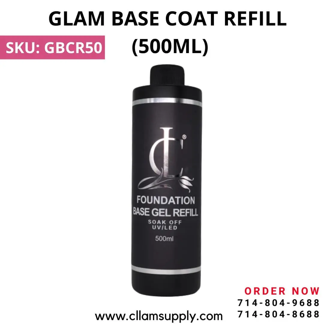 GLAM BASE COAT REFILL 500ML | GBCR50