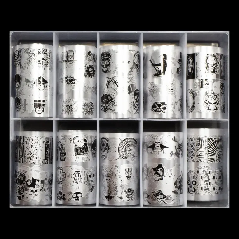 TRANSFER FOIL HALLOWEEN | DAY OF THE DEAD | SILVER