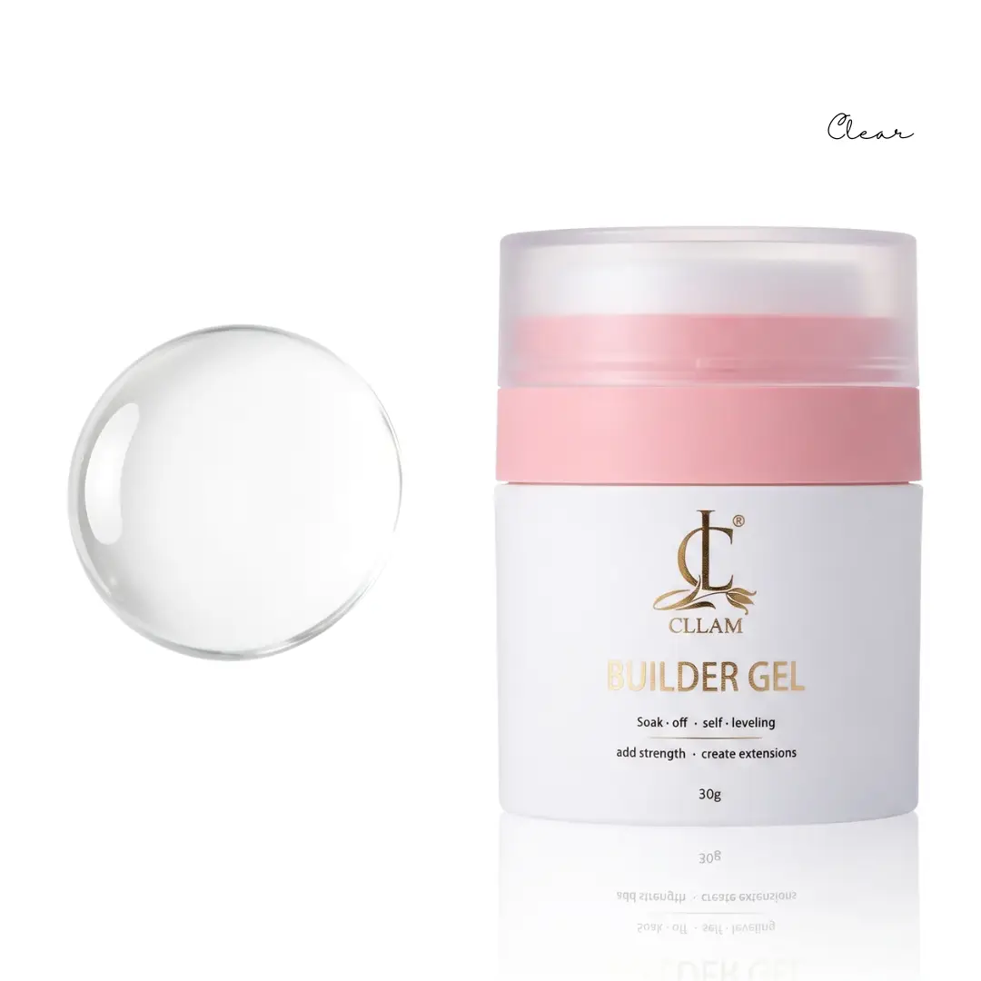 HEMA/TPO-free Glam Builder Gel Clear 30g Jar