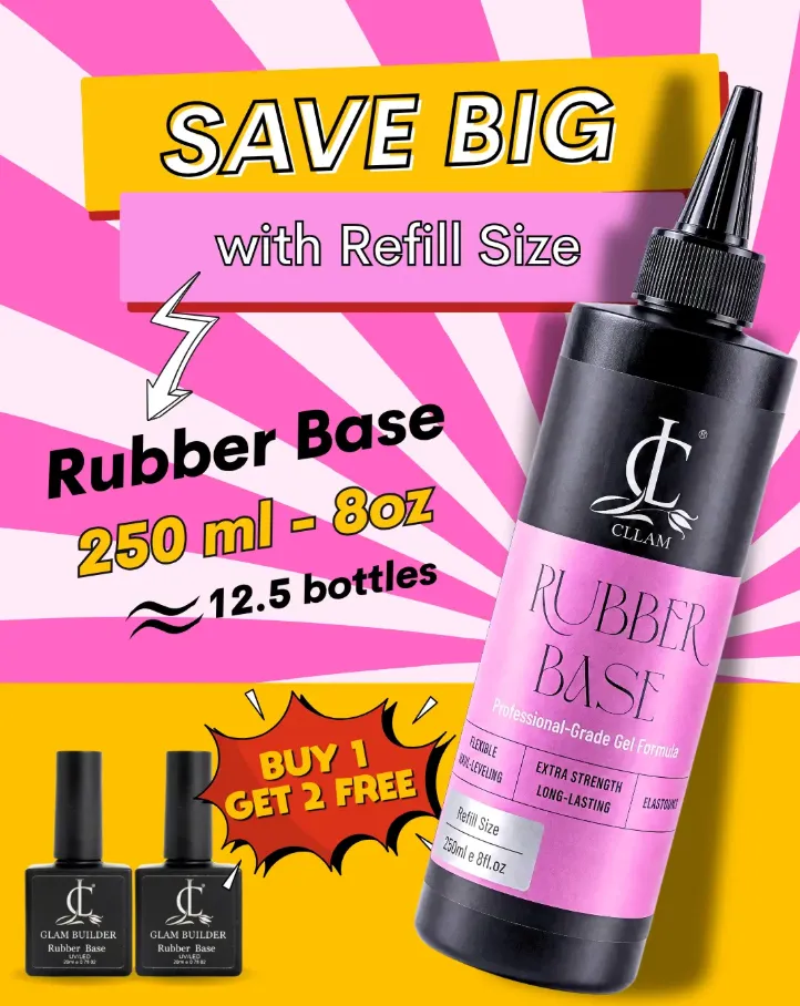 Glam Builder Gel | Rubber Base Refill 8oz
