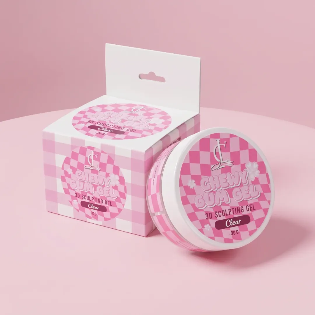 Chewy Gum Gel (3D Sculpting Gel) 30g Clear โ Professional 3D Nail Art Gel