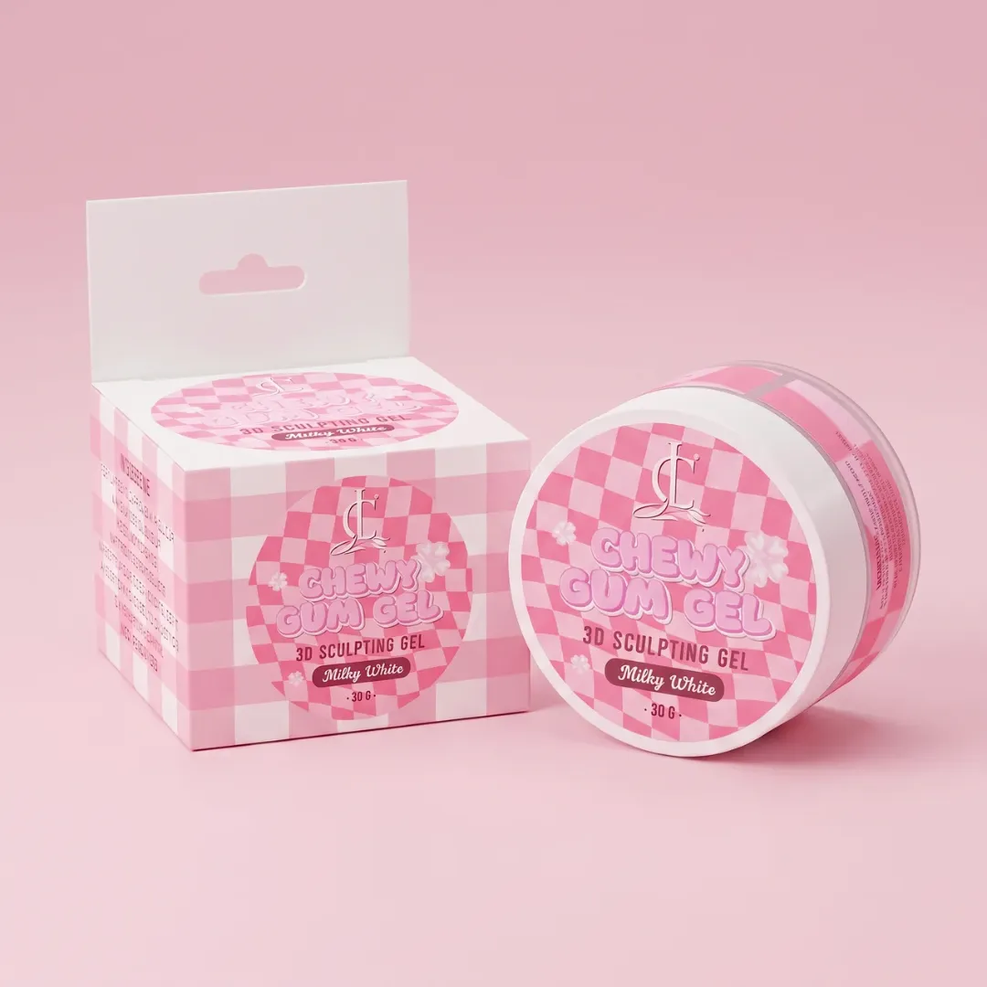 Chewy Gum Gel (3D Sculpting Gel) 30g Milky White – Professional 3D Nail Art Gel
